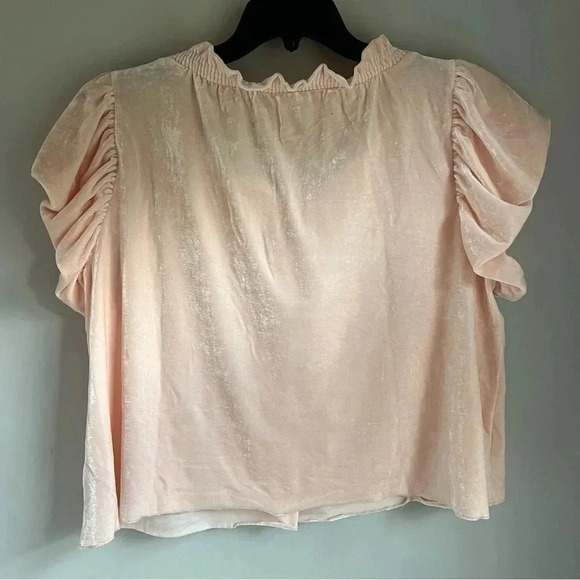 Free people Terese Velour Crop Top size M nwot - Picture 9 of 12